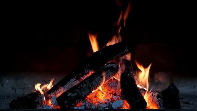 Огонь | Campfire with Relaxing Nature Night Sounds (HD) смотреть онлайн