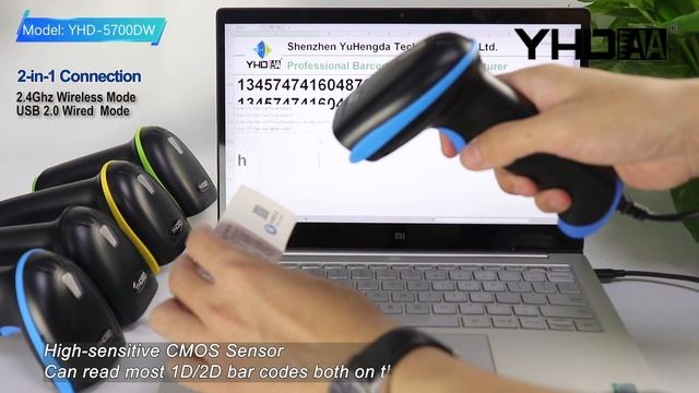 2.4G Wireless Barcode Scanner USB Manual / Auto Induction смотреть онлайн