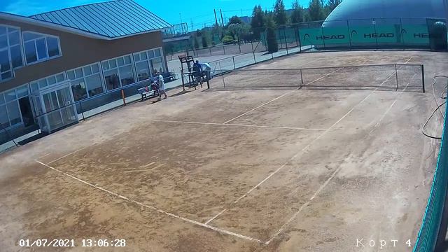 9-й Открытый чемпионат СПб по теннису среди ветеранов.Атрохов Соловьев (М70+, 01.07.2021) смотреть онлайн