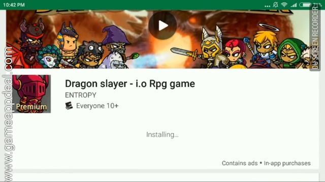 Dragon Slayer - I.o Rpg Game $1.49 (Free For Now) Android Game Deal