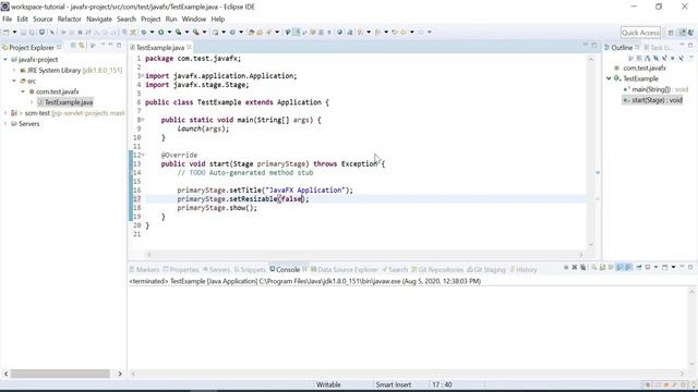 Create JavaFx Application using Eclipse смотреть онлайн