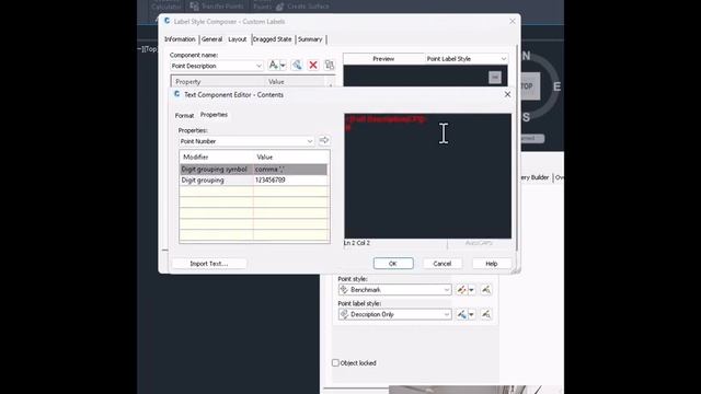 Points Label Style and Setting in Civil 3D смотреть онлайн