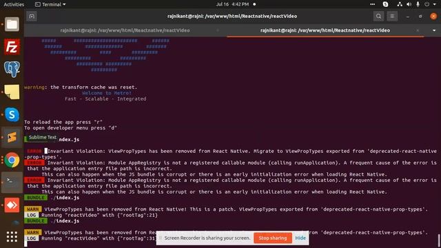 ERROR Invariant Violation: ViewPropTypes has been removed from React Native. | React Native Tutoria смотреть онлайн
