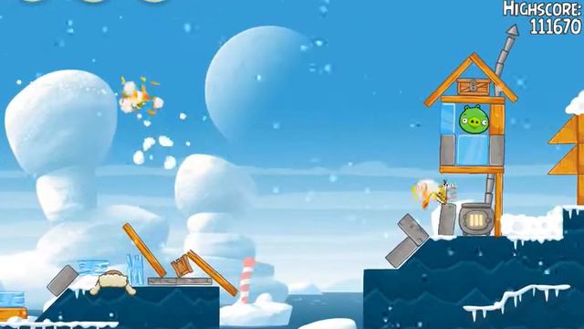 Angry Birds Seasons Arctic Eggspedition 1-19 Walkthrough 3 Star смотреть онлайн