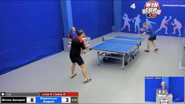 11:30 Штаер Аркадий 3-0 Перетятько Андрей стол 4 ЮГ-1 08.07.2020 смотреть онлайн