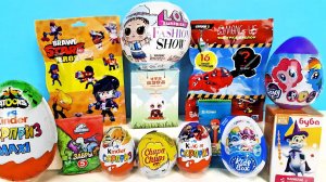 СЮРПРИЗ MIX! LOL Fashion Show, Genshin Impact, Among Us, Brawl Stars, Booba Unboxing Kinder Surprise