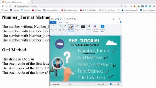 PHP Tutorial #15 String Methods (Number_Format, Ord, Parse_Str, Print and Printf )