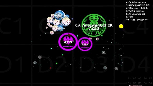 Agar.io - TR vs FS Clan War [6v6] смотреть онлайн
