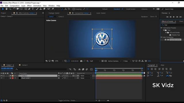 3D Rotating Logo Animation - After Effect Simple Tutorial смотреть онлайн