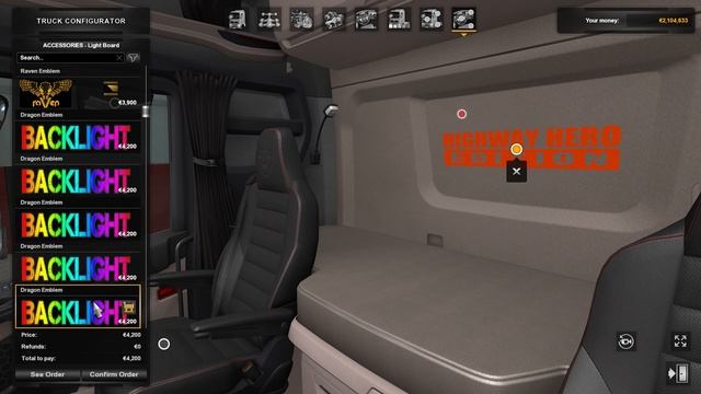 ETS2 1.39 Interior Lights & Emblems For All Trucks | Euro Truck Simulator 2 Mod смотреть онлайн