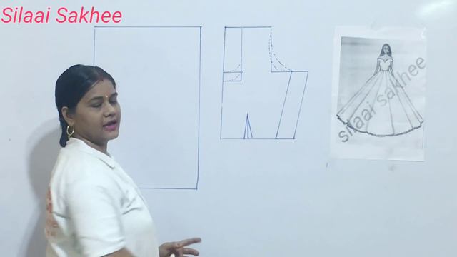 Anarkali dress suit drafting and theory tutorial अनारकली ड्रेस की ड्राफ्टिंग कैसे करें Tutorial-4 смотреть онлайн
