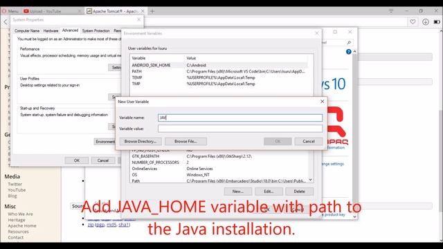 Install Tomcat 9 in Windows 10 смотреть онлайн