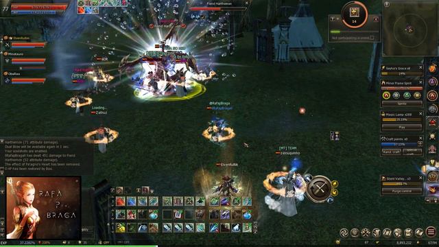 Lineage 2 Essence EU - Fazendo Raid Boss com o Clan (Fiend Harthemon) смотреть онлайн