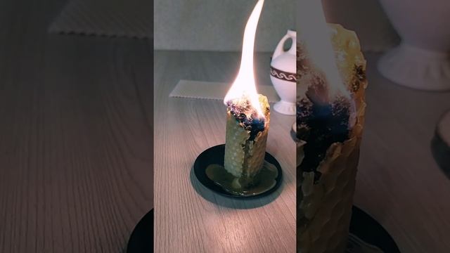 Так горит свеча с травами. Мини костер смотреть онлайн