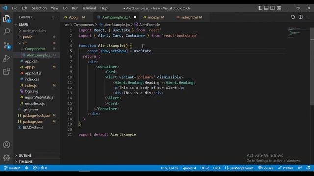 Alerts in React Bootstrap Hindi смотреть онлайн