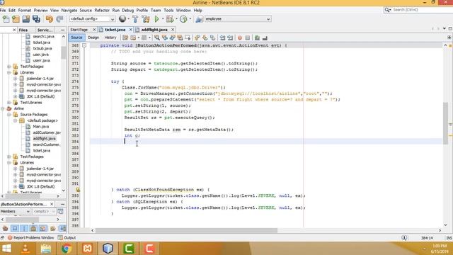 Airline Ticket Reservation System in Java Part 8 смотреть онлайн