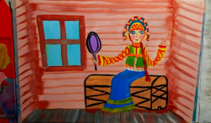 Как нарисовать сказку "Аленький цветочек".