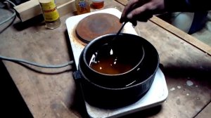 Варим масло для дерева (Cook the oil for wood)