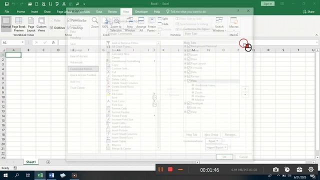 MS EXCEL - CUSTOMIZING THE RIBBON BAR смотреть онлайн