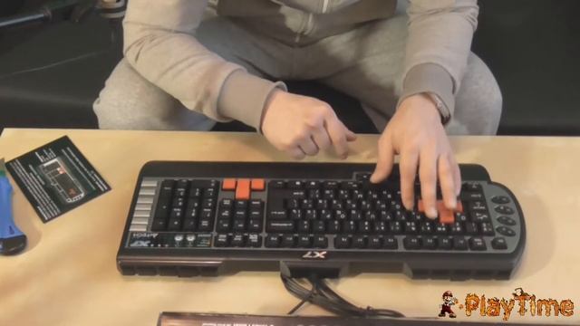 Распаковка клавиатура проводная A4Tech X7-G800MU смотреть онлайн
