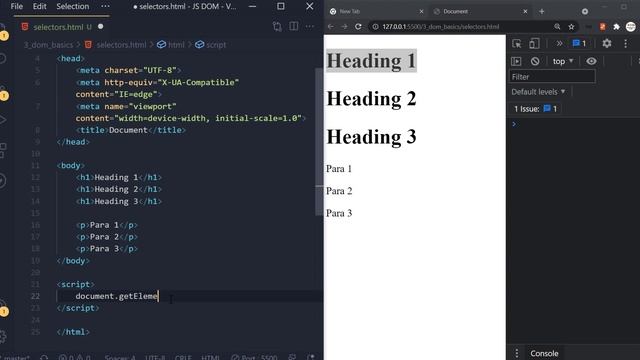 7. Get Elements By Tag Name | Dom manipulation смотреть онлайн