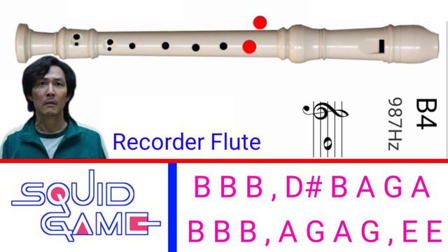 Squid Game Song - Recorder Flute Tutorial - Way Back Then || Very Easy Notation смотреть онлайн
