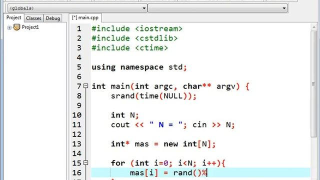 how to create user size array and fill it random values смотреть онлайн