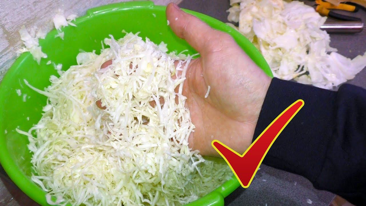 Как шинковать капусту для квашения на зиму Быстро и красиво Мой вариант смотреть онлайн