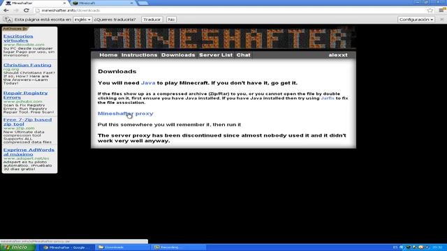 Descargar Minecraft en PC Win xp (TUTORIAL) смотреть онлайн