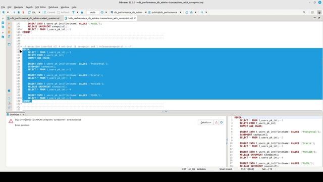 How to work in PostgreSQL transaction savepoint?How to sleep a thread in PostgreSQL? L53 смотреть онлайн