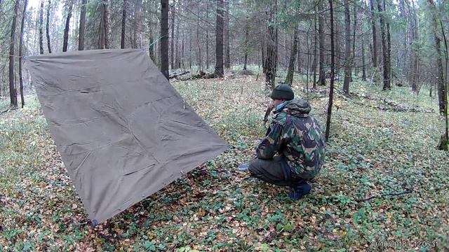 Плащ-палатка. Часть 1. Быстрый способ установки. смотреть онлайн