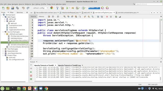 Servlet config and Servlet context with real time examples and programs смотреть онлайн