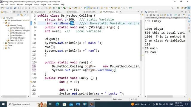 NoStatic Varible class By V K Sir 18 05 2023 смотреть онлайн