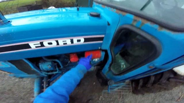 Oil change and filter on the ford 6610 смотреть онлайн