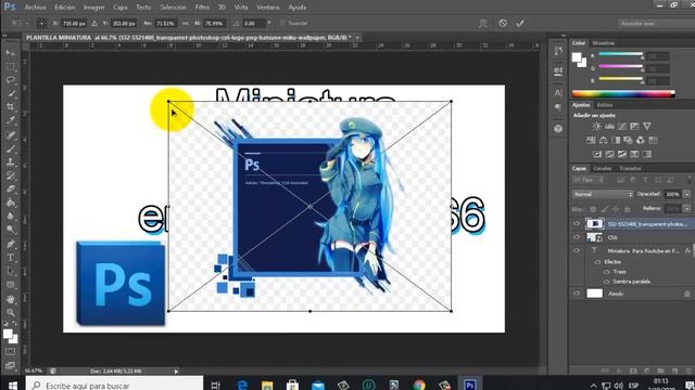 Cómo hacer MINIATURA para YOUTUBE en Photoshop CS6 portable смотреть онлайн