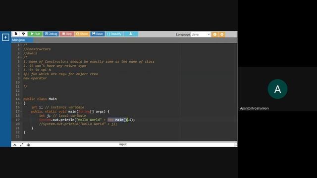 Constructors in Java смотреть онлайн