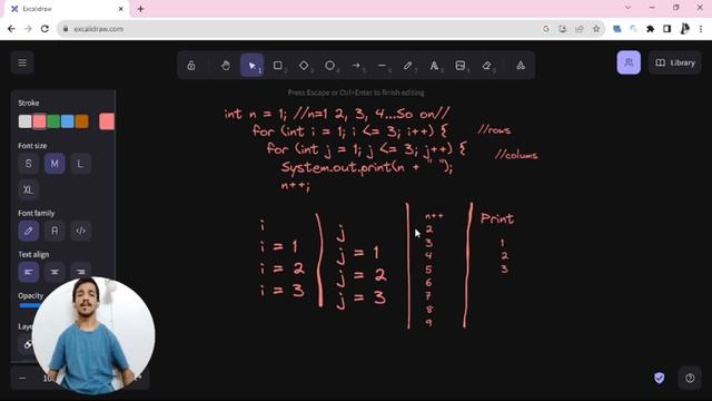 Explaining Nested (inner) loop in Java || With Dry Run || Dev Bytes BCA смотреть онлайн