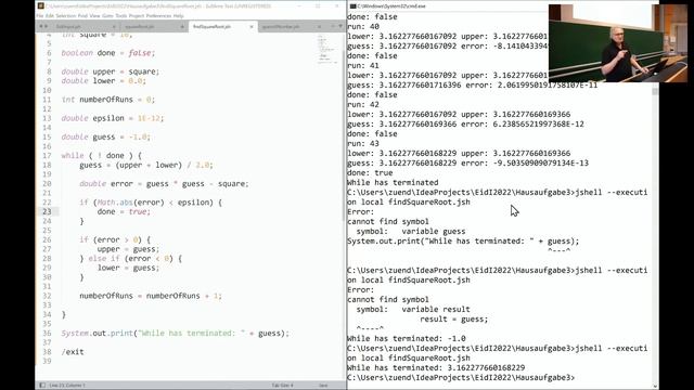 WT22/23 Introduction to Computer Science Lecture 06 for & function смотреть онлайн
