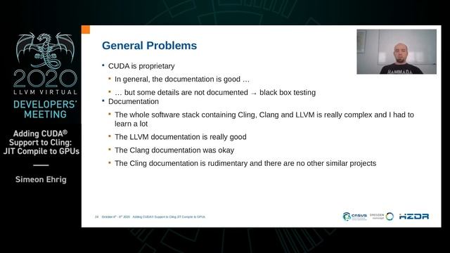 2020 LLVM Developers’ Meeting: S. Ehrig “Adding CUDA® Support to Cling: JIT Compile to GPUs” смотреть онлайн