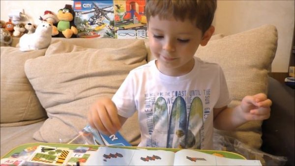 Lego City 60123 volcano explorers вертолет исследователей вулканов