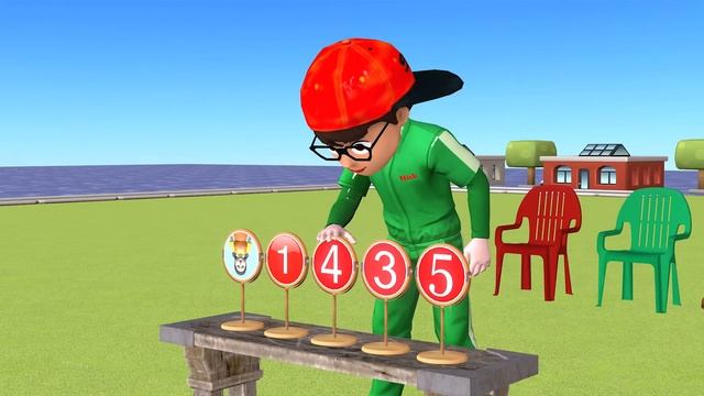 Scary Teacher 3D vs Squid Game Nail into Wood 5 Times Challenge Miss T vs 3 Neighbors Loser смотреть онлайн