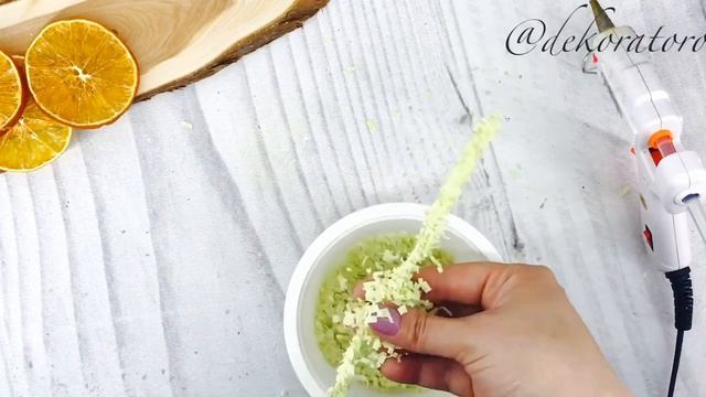 Веточка амаранта из бумаги / мастер класс зелень для букета из бумаги / dekoratoroDIY смотреть онлайн