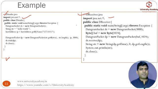 WT47: Java Networking |Connection Less Socket Programming |DatagramSocket Class|DatagramPacket смотреть онлайн