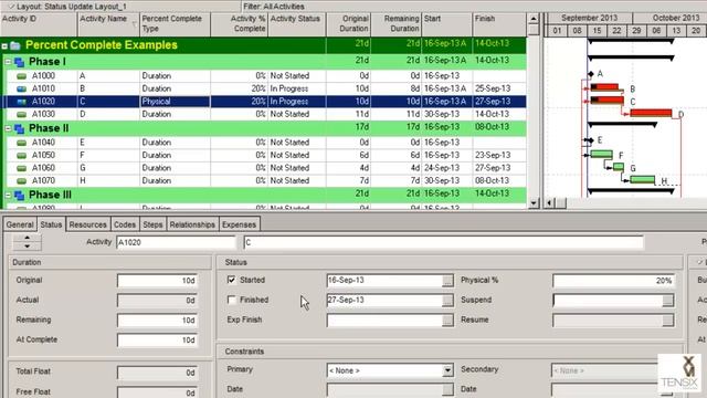 Primavera P6 Percent Complete Types смотреть онлайн