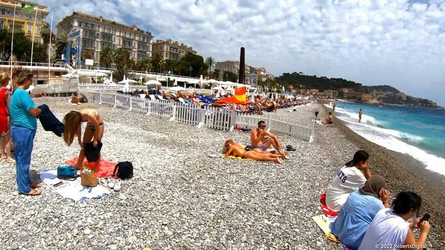Nice - France | Walking Tour From Nice Ville Station To Colline Du Château | 4K - [UHD]
