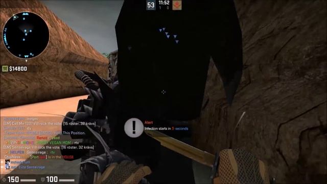CS:GO - Zombie Escape mod - ze_Island_escape_p3 - GamersUnitedClan смотреть онлайн