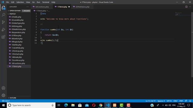 Strict Function in PHP || HINDI смотреть онлайн