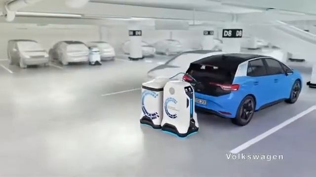 Mobile EV Charging Robot - Volkswagen смотреть онлайн