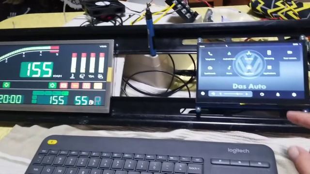 Dual Screen Raspberry Pi car dashboard with Digifiz and OpenAutoPro!... Work continues! смотреть онлайн
