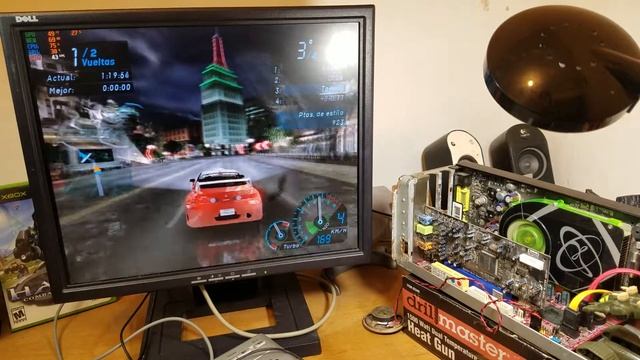 XFX 7900 GS 256mb AGP corriendo Need for Speed Underground 1 смотреть онлайн